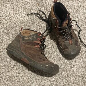 Kids Brown Merrell Hiking Boots